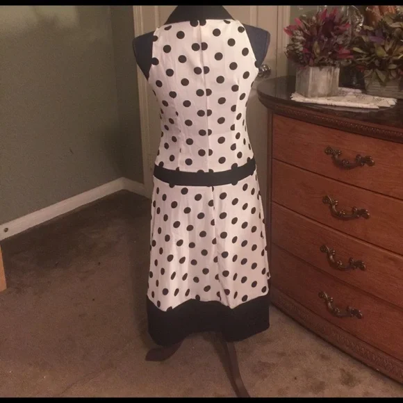 black and white polka dot Dress - Picture 4 of 4